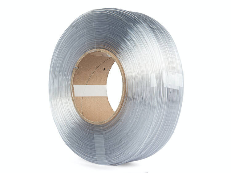 Filaments PET-G caurspīdīgs GLASSY 1kg uzpildes spektrs